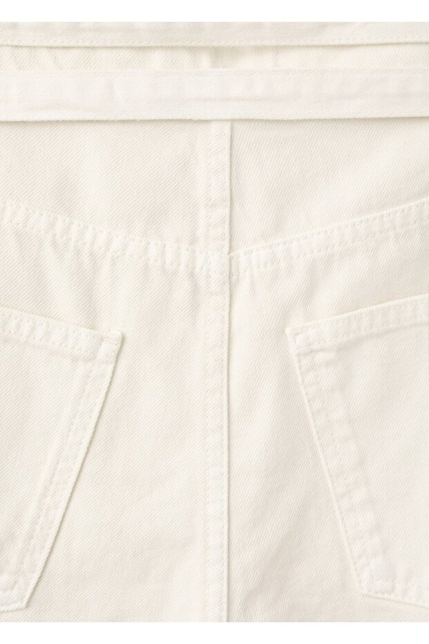 Çift kemerli barrel jean - 5