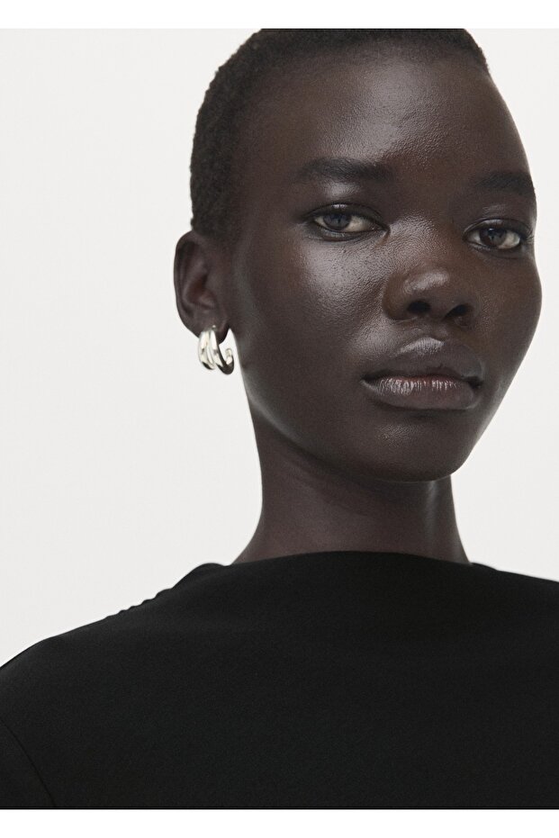 Büzgülü midi boy elbise - 6