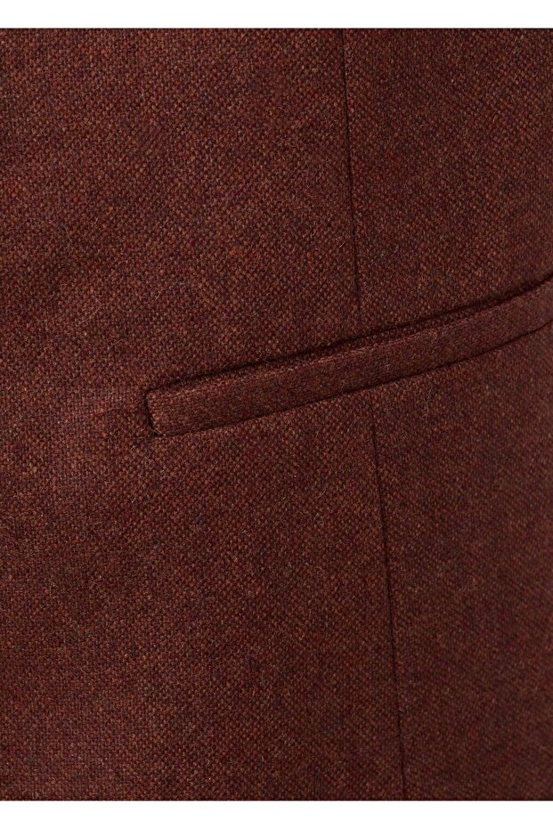 Yün karışımlı düğmeli yelek - 5