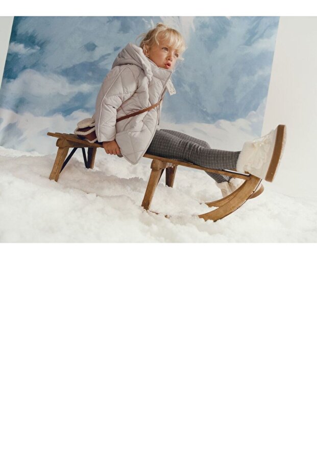 Kapüşonlu kapitone anorak - 3