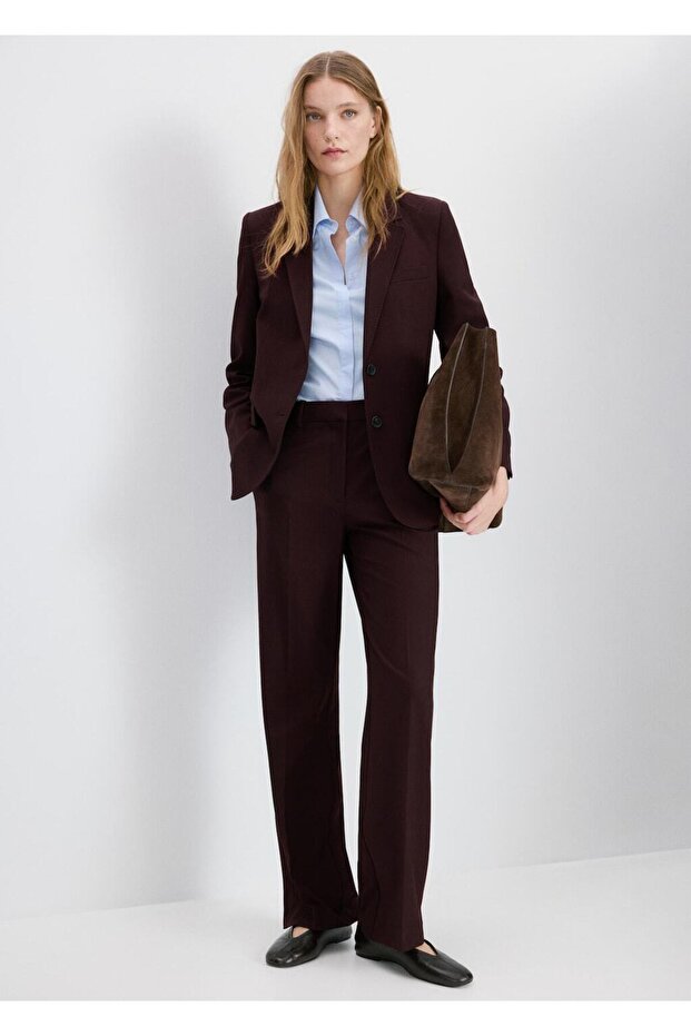 Düz kesim blazer ceket - 2