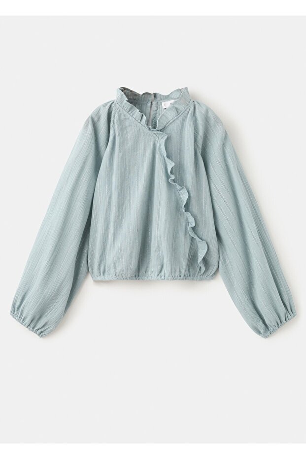 Volanlı lureks bluz - 3