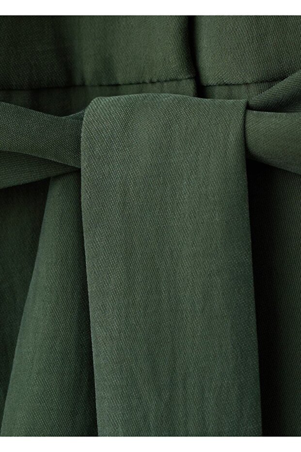 Halter yaka kemerli tulum - 6