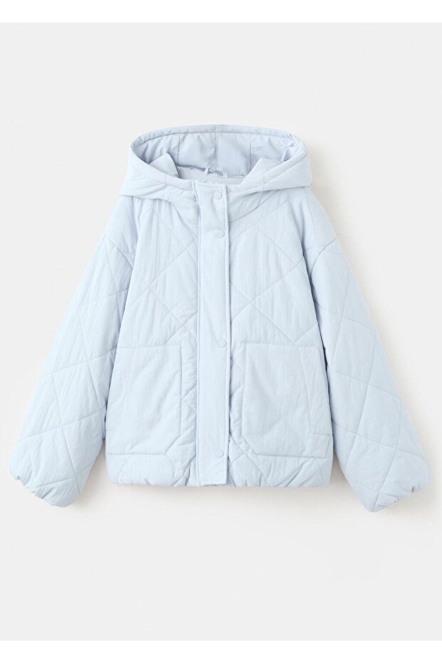 Kapüşonlu kapitone anorak - 3