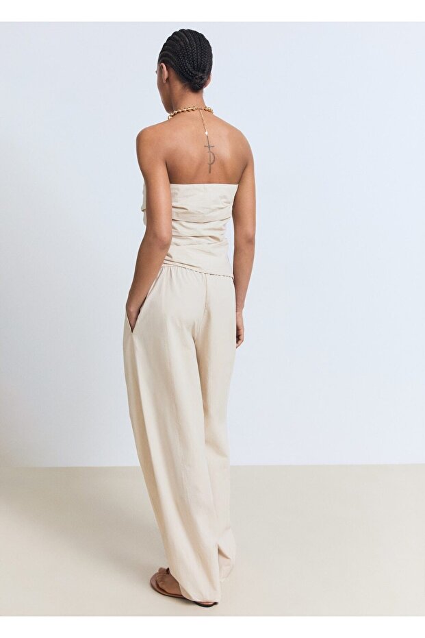 Baumwoll-Paperbag-Hose - 4