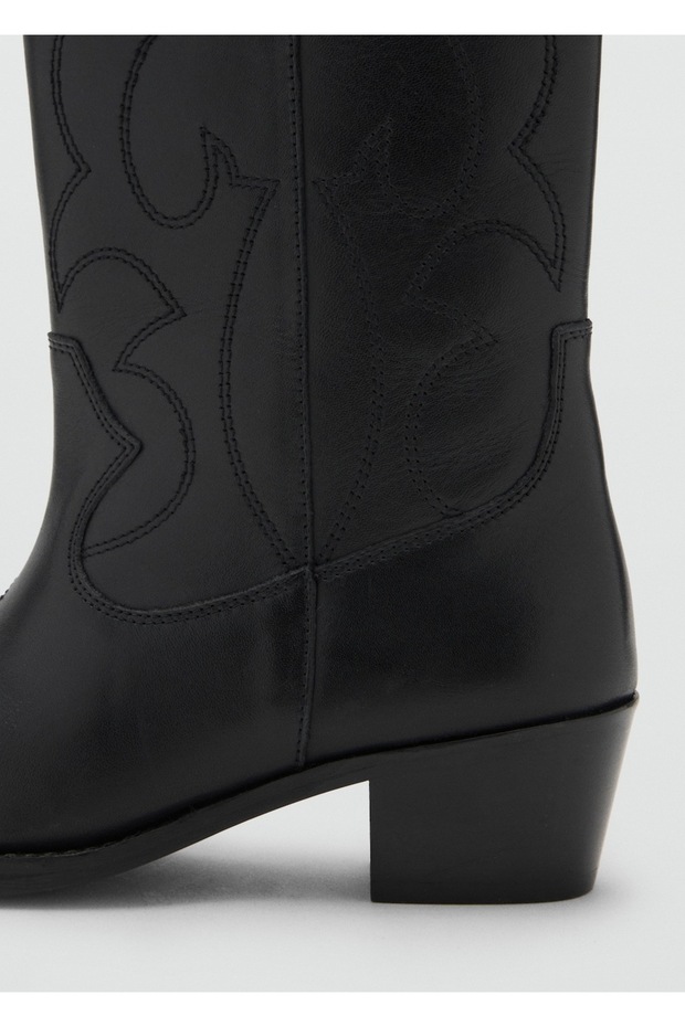 Kovboy tarz deri bot - 4