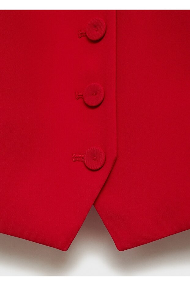 Düğmeli takım yelek - 5