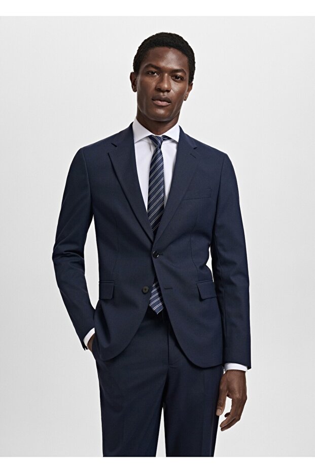 Slim fit Milan kumaş blazer ceket - 1