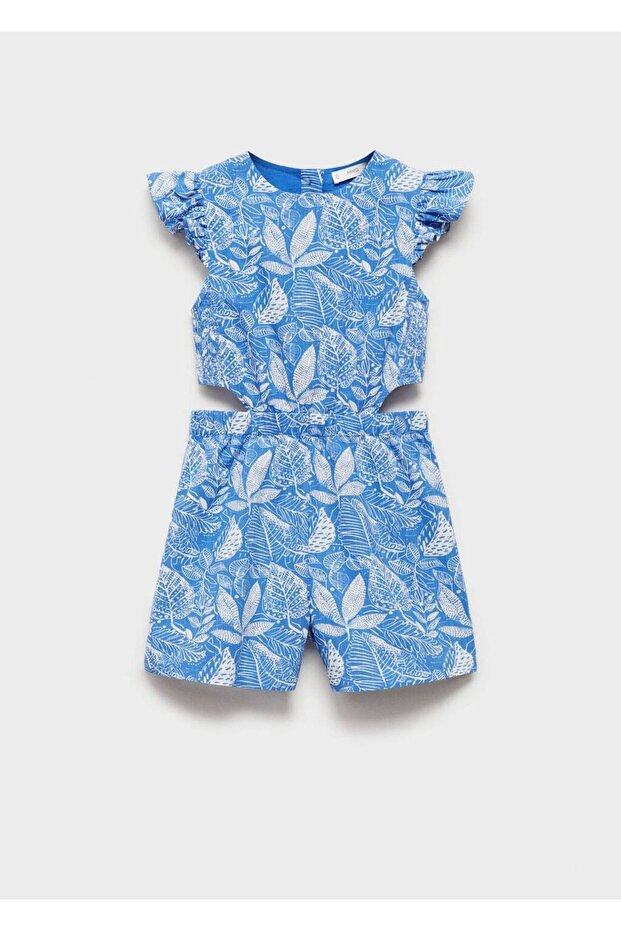 Perforated Patterned Jumpsuit - 1