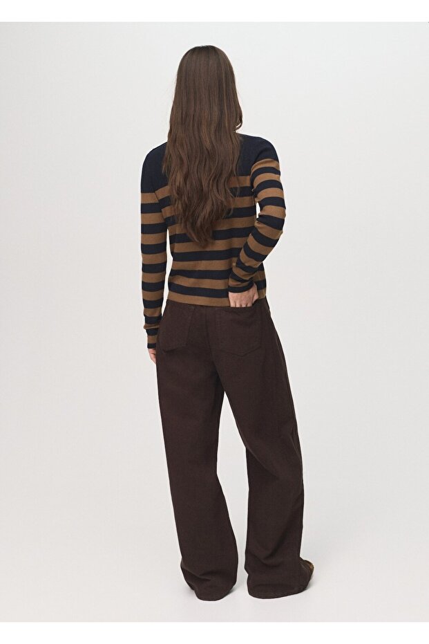 Perkins yaka düğmeli kazak - 4