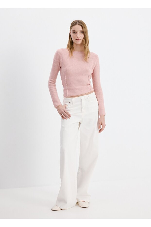 Dikişli triko kazak - 2