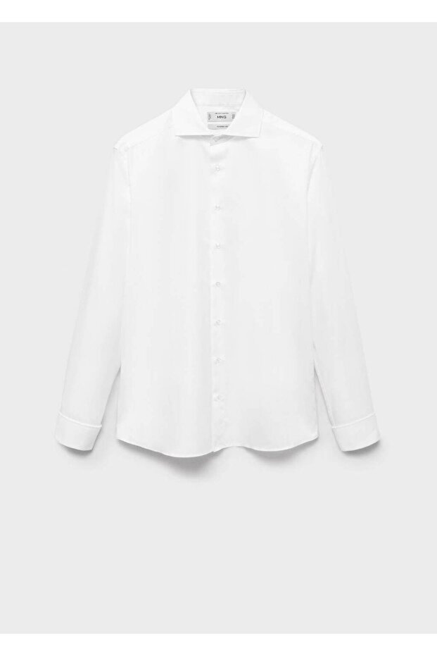 %100 pamuklu slim fit takım gömleği - 3