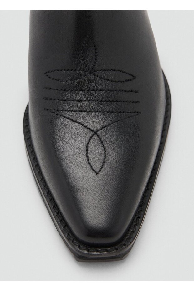 Kovboy tarz deri bot - 5