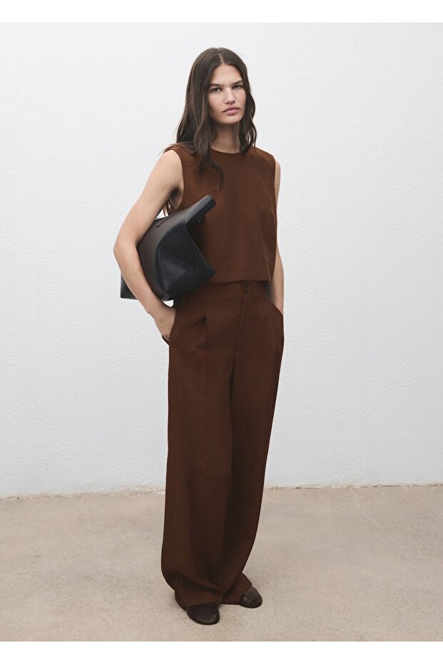 Düğmeli kısa bluz - 2