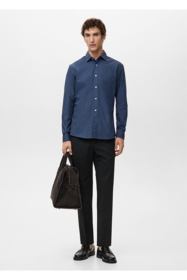 Regular fit %100 pamuklu gömlek - 2