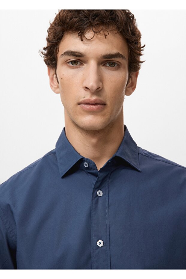 Regular fit %100 pamuklu gömlek - 6