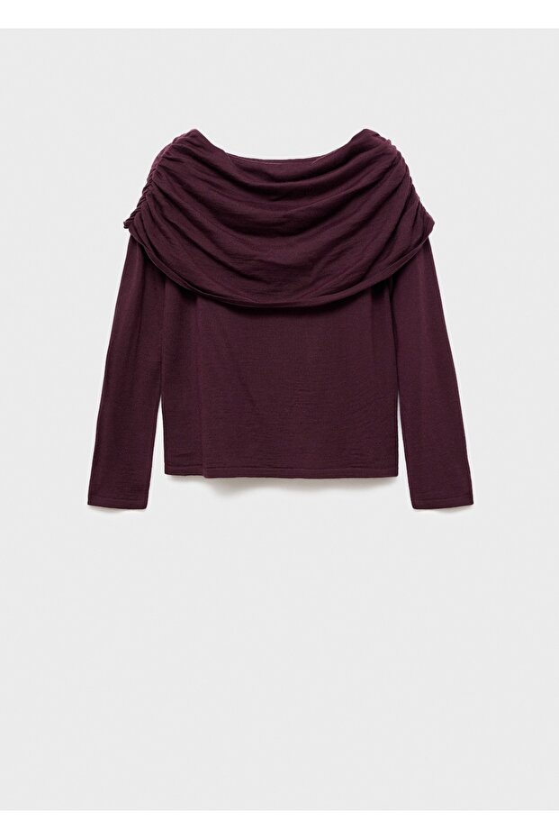 Drape yaka dar kesim kazak - 3