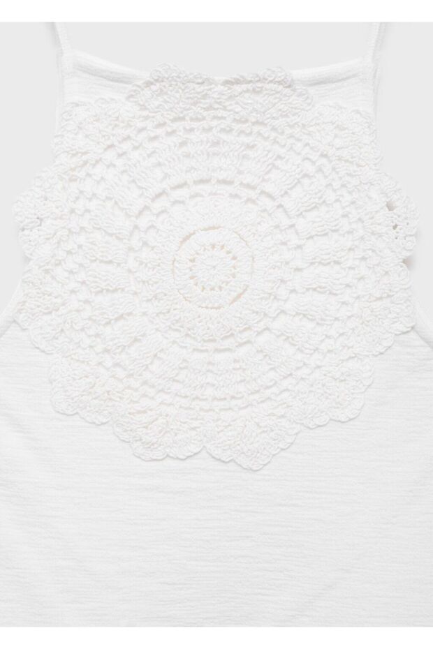 Tığ aplikeli bluz - 8