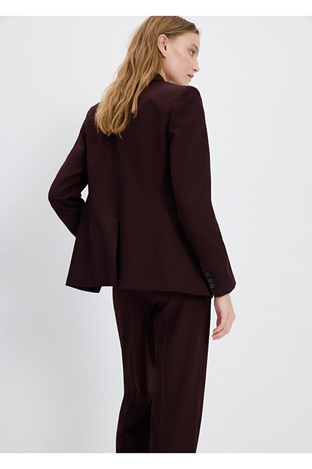 Düz kesim blazer ceket - 4