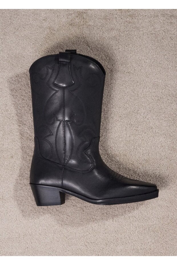 Kovboy tarz deri bot - 3
