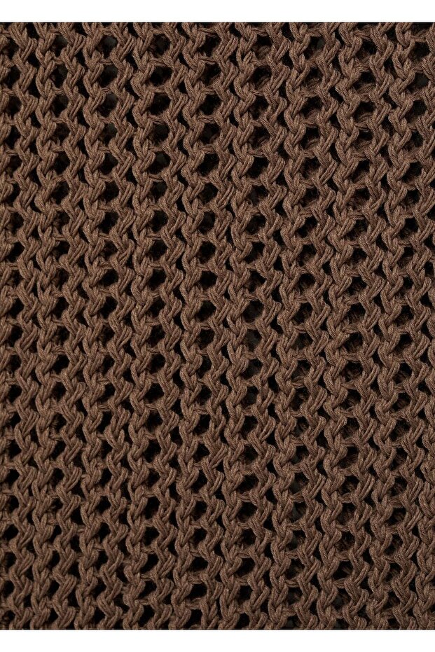 Tığ işlemeli uzun elbise - 5