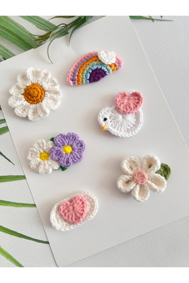 Thin Hair Baby Hair Clips Set of 8 Handmade Baby Gift Newborn Baby Hair Clips