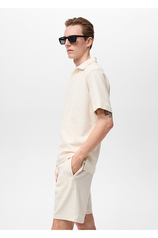 Dokulu regular fit polo gömlek - 7