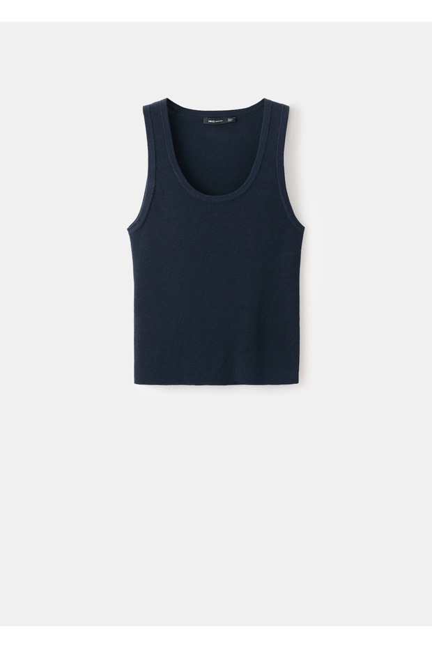 Yün karışımlı triko bluz - 3