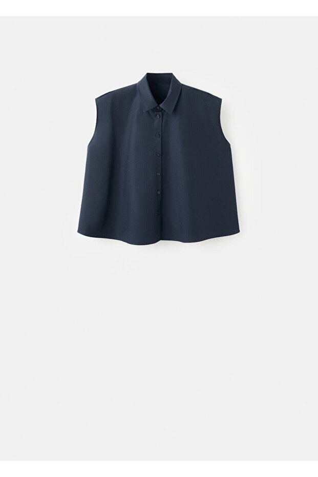 Kolsuz pamuklu gömlek - 3