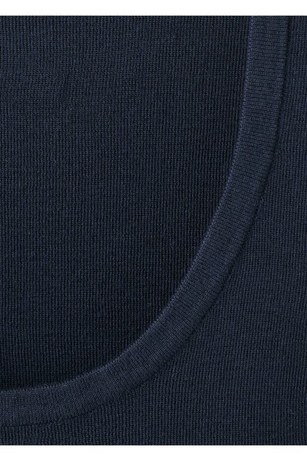 Yün karışımlı triko bluz - 8