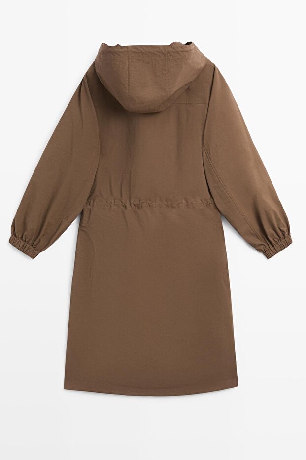 Long technical fabric parka - 8