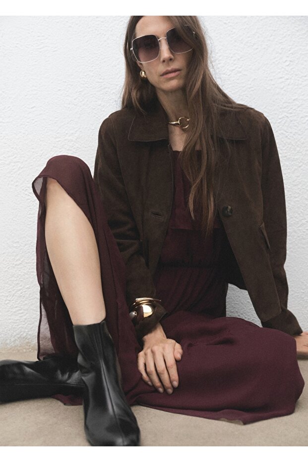 Fermuarlı deri yarım bot - 1