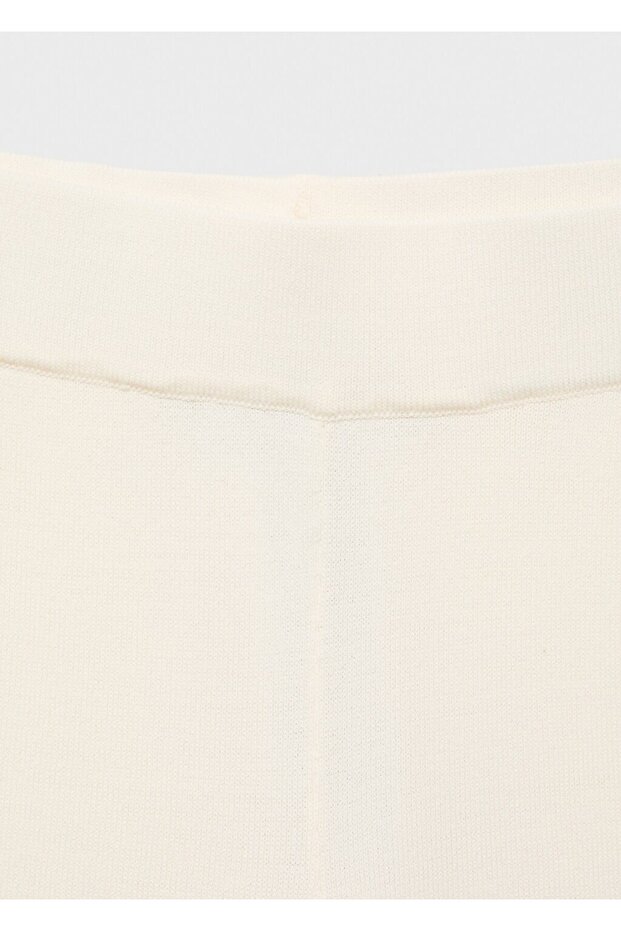 Kısa paçalı triko pantolon - 8