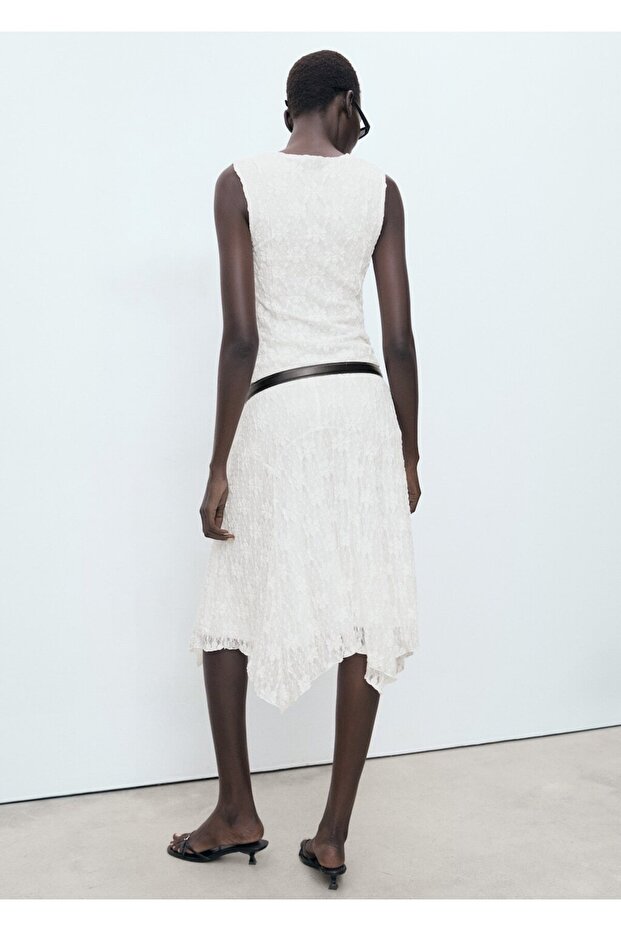 Askılı dantel tişört - 7