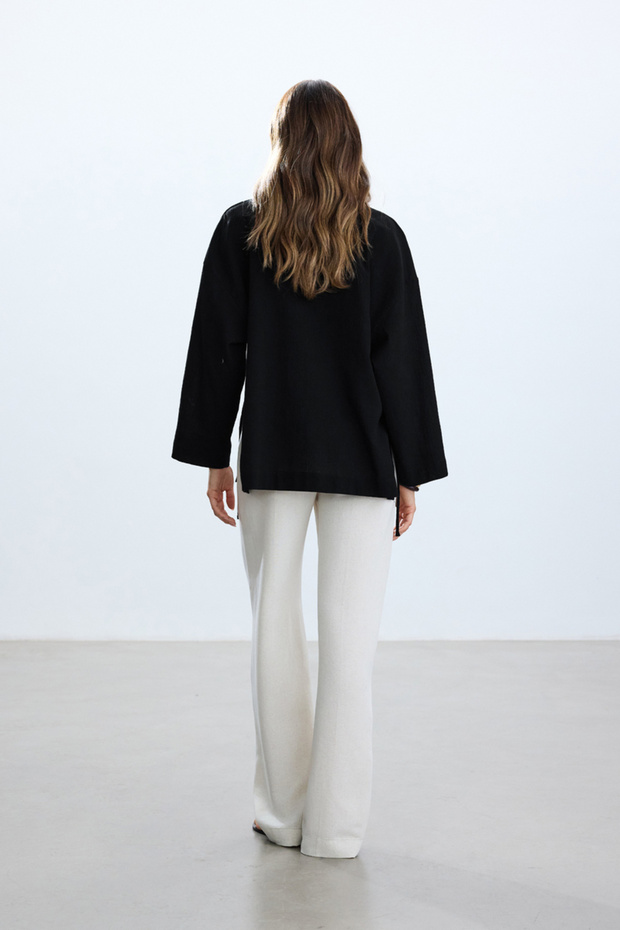 SİYAH DOKULU KİMONO - 7