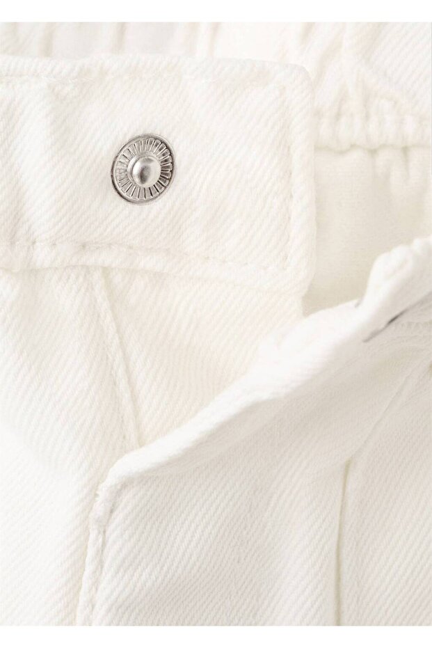 Beli elastik düz jean - 4