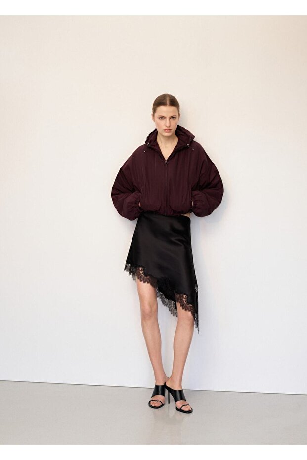 Oversize kapüşonlu ceket - 2