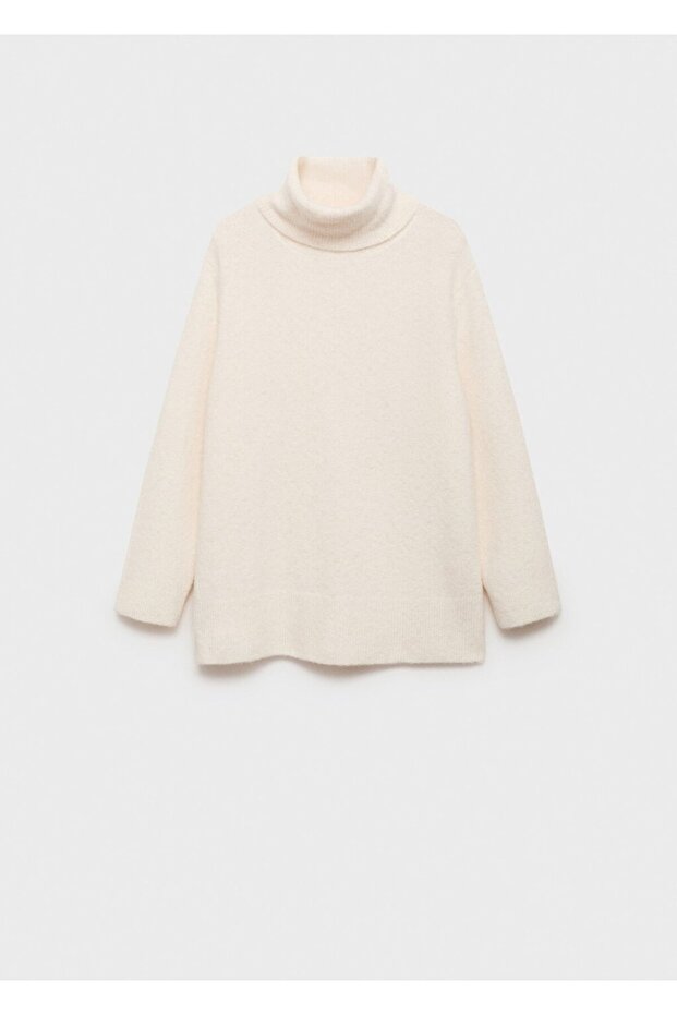 Boğazlı örgü kazak - 3