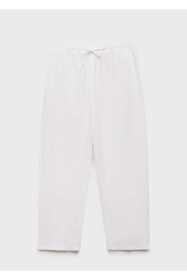 Gerade geschnittene Leinenhose - 3