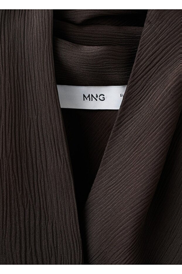 Fular yakalı bluz - 8