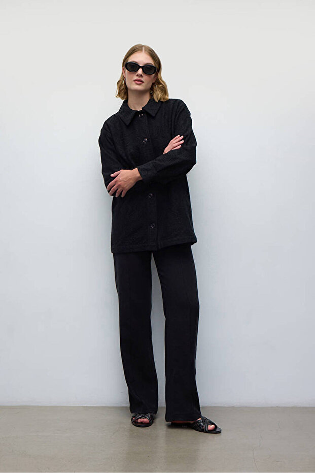 SİYAH KROŞE CEKET - 5