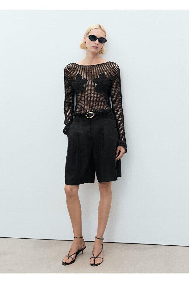 İşlemeli örgü kazak - 2