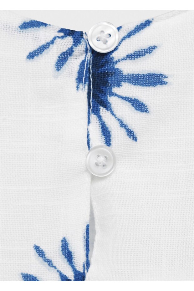 Gemusterte Baumwollbluse - 8