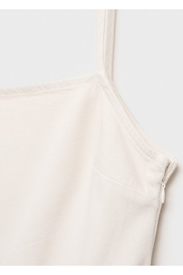 Kısa kot jile elbise - 5