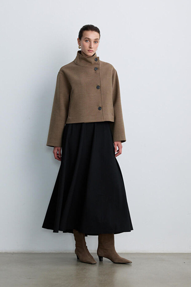 Fustă neagră FLORATA - 6