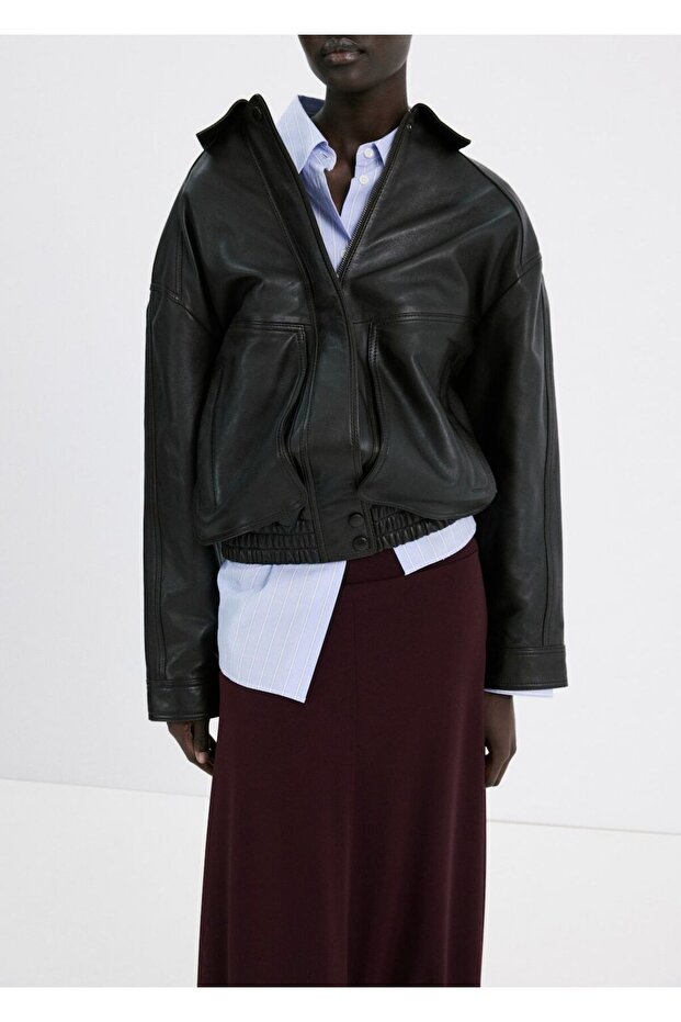 İnce triko midi etek - 7