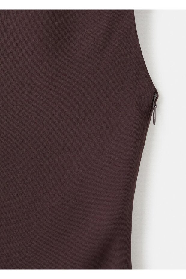 Yüksek yaka uzun elbise - 7