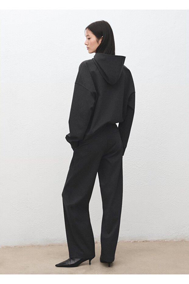 Kırçıllı triko pantolon - 4