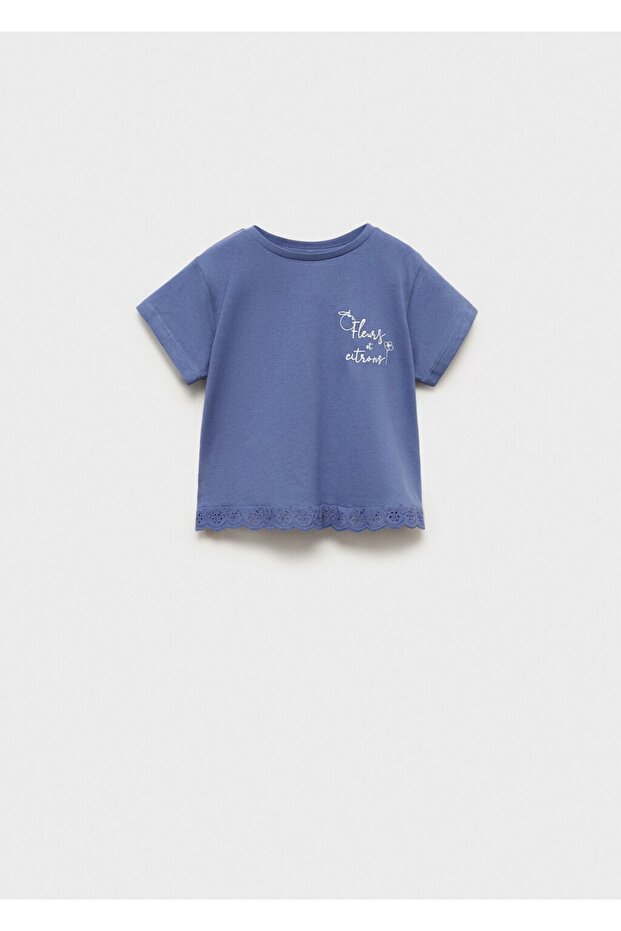 İşlemeli pamuklu tişört - 3