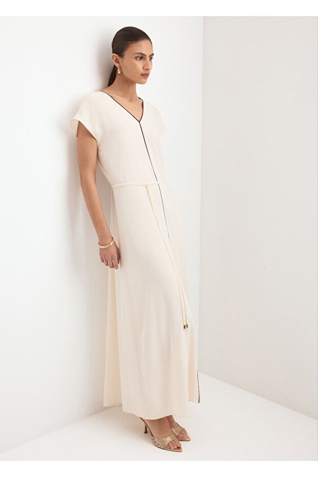 Kemer detaylı elbise - 7